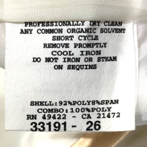 VTG Jessica McClintock Coquette Girly Strapless Sequin Satin Cocktail Dress 7 - Picture 10 of 12